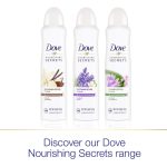 Dove Nourishing Secrets Dry Spray Antiperspirant Deodorant Waterlily & Sakura Blossom 3 Count for Women 48 Hour Sweat & Odor Protection 3.8 oz - Image 6